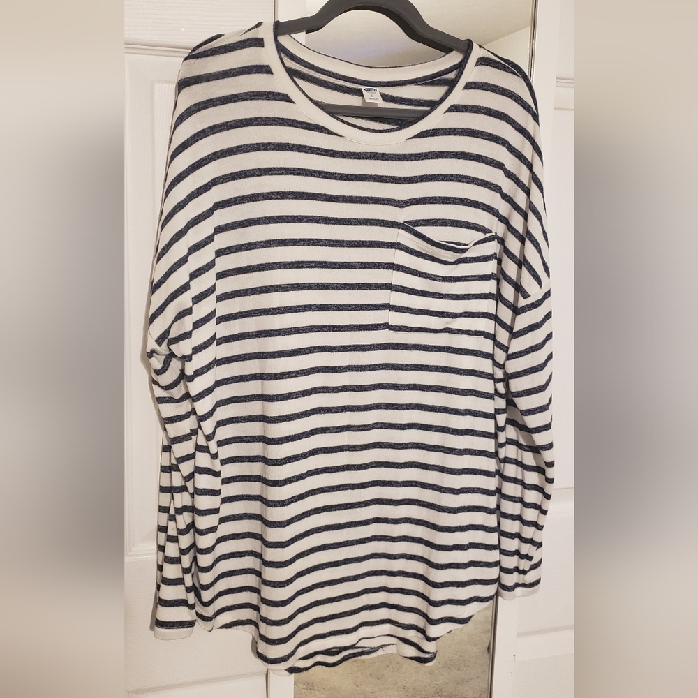Oversized striped sweater